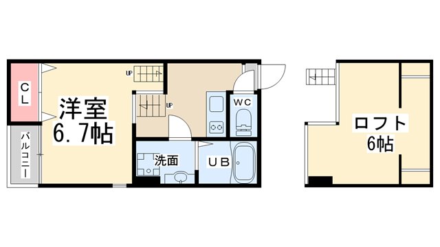 間取り図 ロフト6.0帖 間取り図