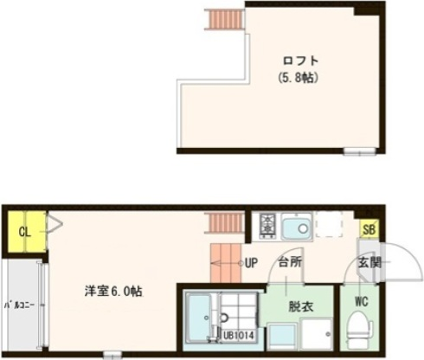 間取り図 ロフト:5.8帖 間取り図