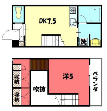 間取り図 メゾネット 間取り図