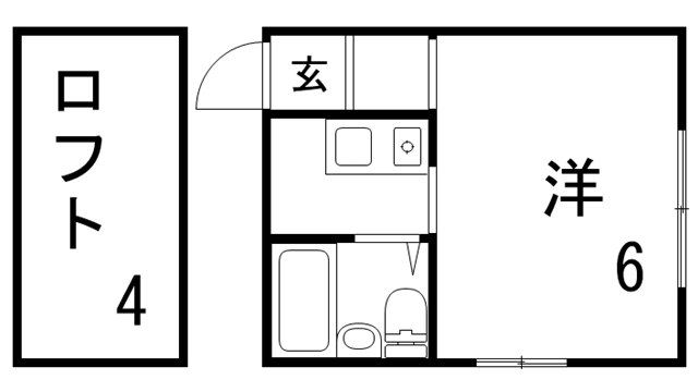 間取り図 ロフト部分6.12㎡ 間取り図