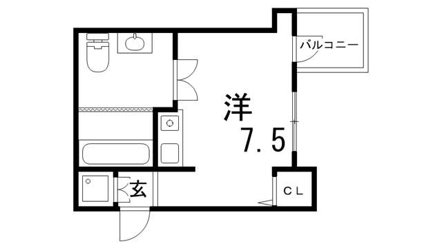 間取り図 間取りは2号室タイプ 間取り図