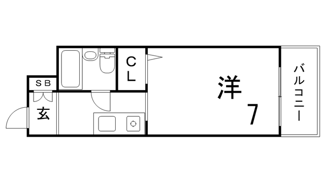 間取り図 JR兵庫徒歩圏内 インターネット対応マンション 建物綺麗です 間取り図