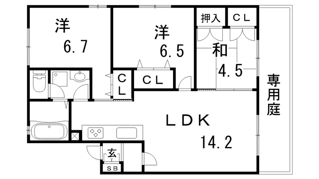 間取り図 他の階、他のタイプにも空有り 間取り図