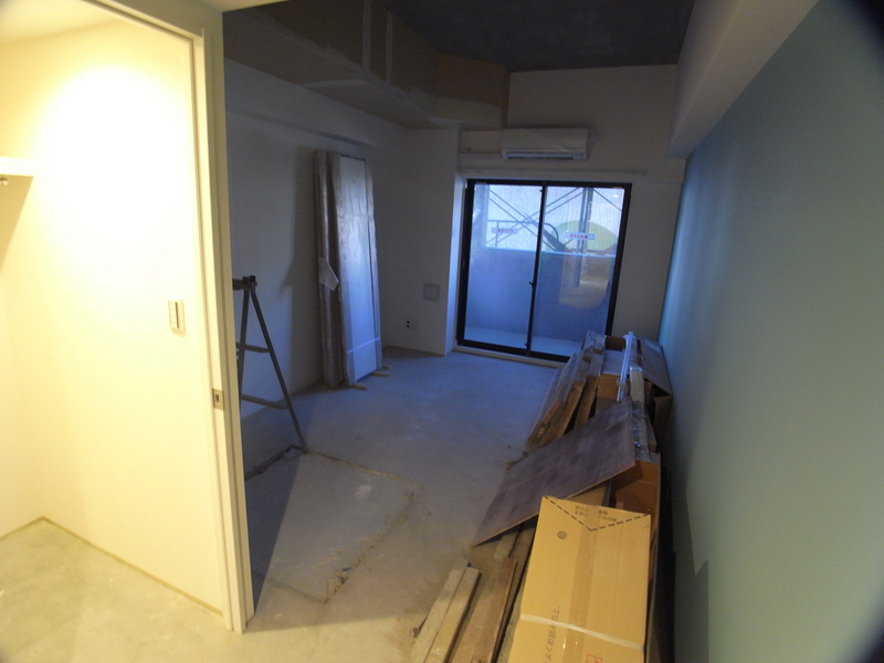 リビング 施工中 写真2