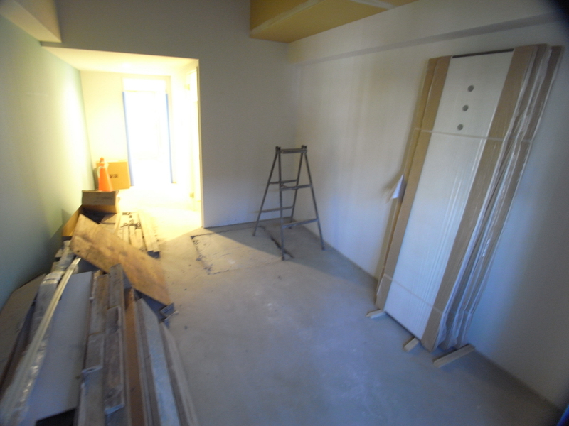 寝室 施工中 写真4