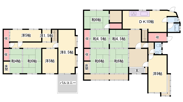 間取り図 その他和室4帖、洋室5帖、他 間取り図